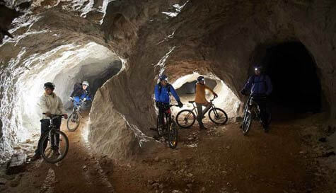 cave cycling stag do