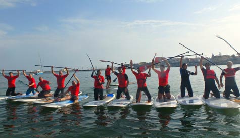 paddleboarding stag do