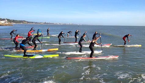 stand up paddleboarding stag do