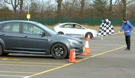 stunt driving track stag do