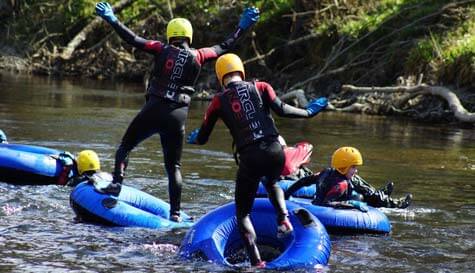 white water tubing stag do