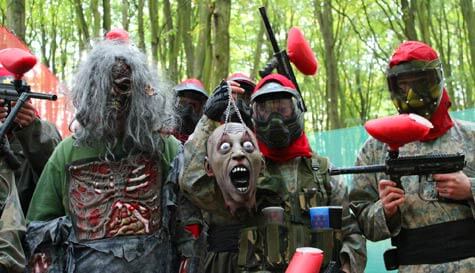 zombie paintball stag do