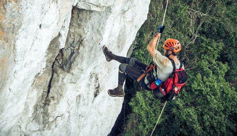 abseiling