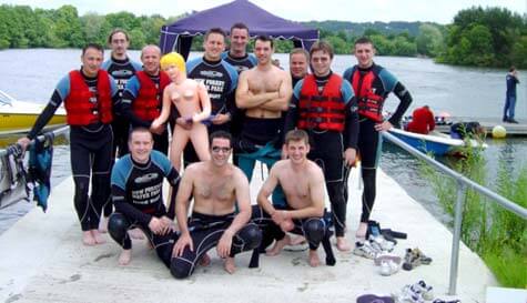 banana boating stag do