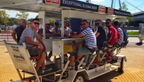 beer bike stag do