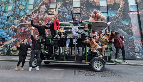 beer bike stag do