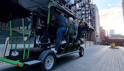 beer bike stag do