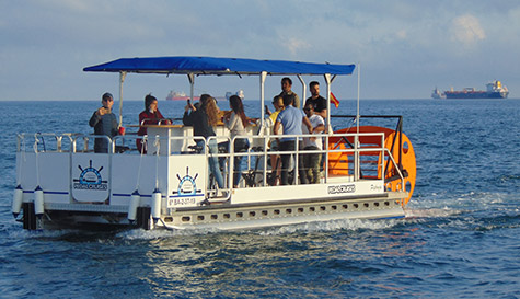 beer pedal boat stag do