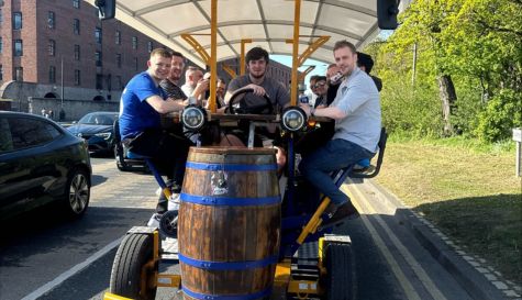 beer bike stag do