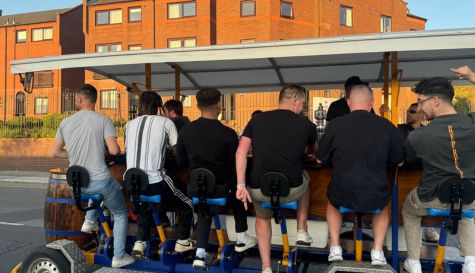 beer bike stag do