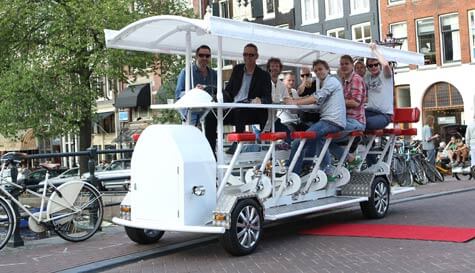 beer bike stag do