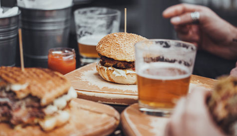 beer tasting masterclass and burger