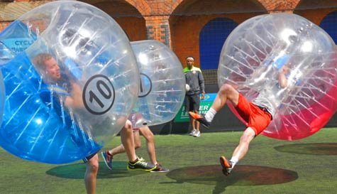 bubble football