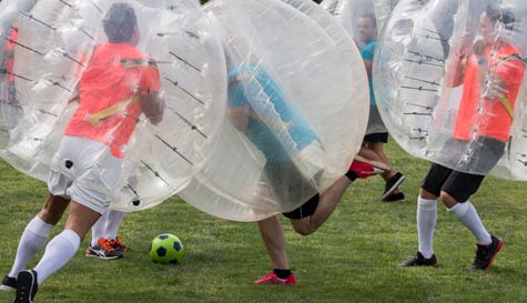 bubble football