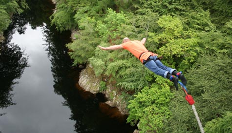 cable car bungee jump stag do