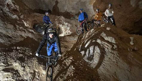 cave cycling stag do