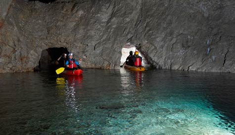 cave kayaking stag do