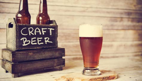 craft beer tasting with food