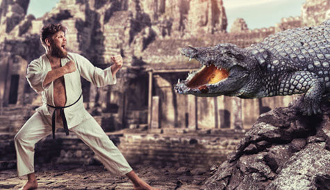 Croc wrestling