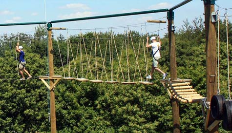 extreme high ropes course stag do