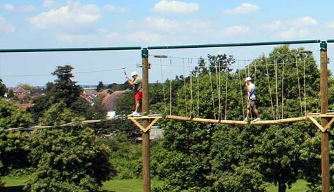 extreme high ropes course stag do
