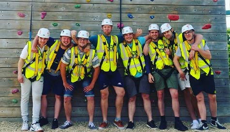 extreme high ropes course stag do