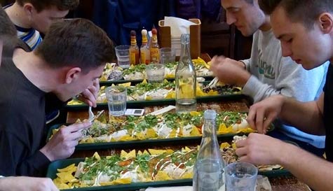 giant burrito eating challenge stag do