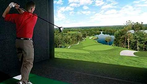 golf simulator stag do