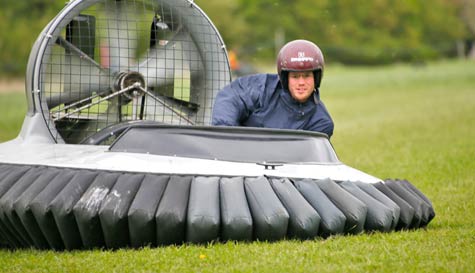 hovercraft racing stag do