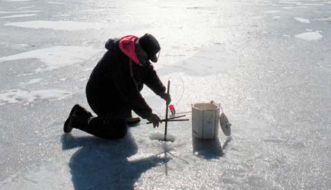 ice fishing