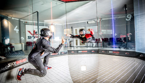 indoor skydiving stag do