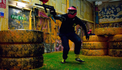 indoor paintballing stag do