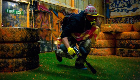 indoor paintballing stag do