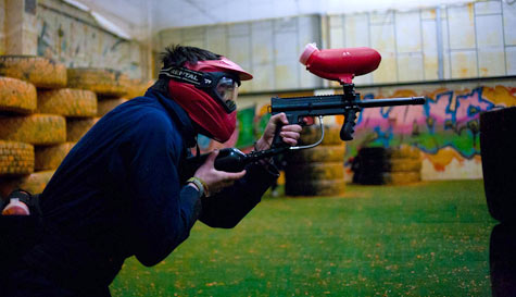indoor paintballing stag do