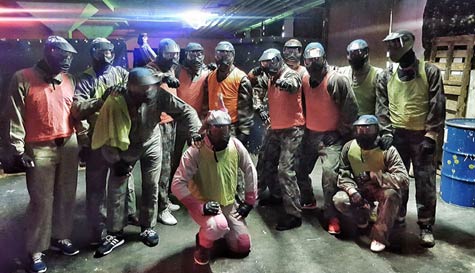 indoor paintballing stag do
