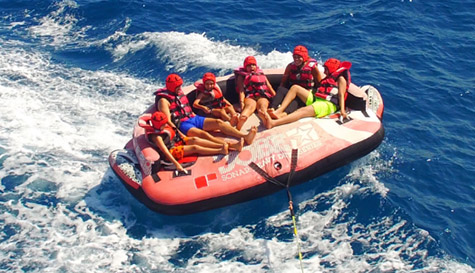 inflatable water madness stag do