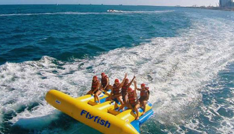 inflatable water madness stag do