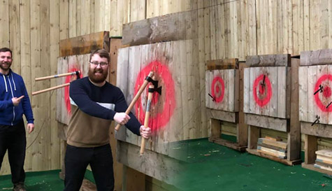 knife and axe throwing stag do