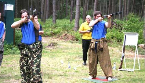 laser clay shooting stag do