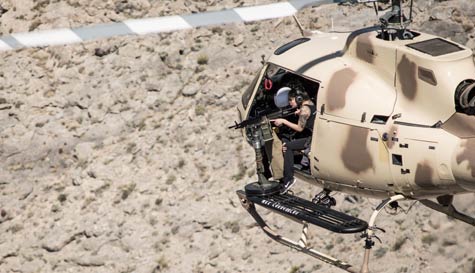 machine gun helicopter stag do