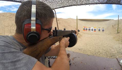 machine gun shooting stag do