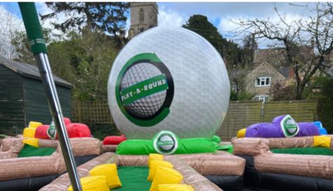 mobile inflatable crazy golf stag do