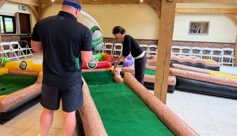 mobile inflatable crazy golf stag do