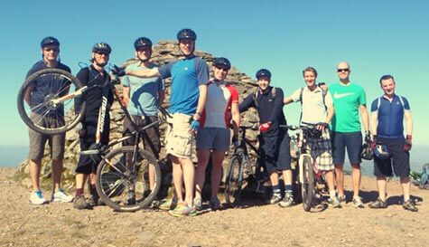 mountain biking stag do