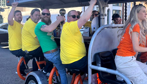 party bike stag do