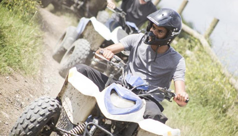 quad biking and axe throwing stag do