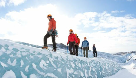 glacier hike stag do