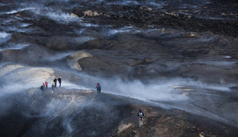 volcano hike stag do