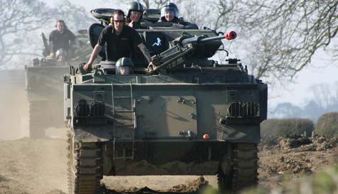 tank driving stag do