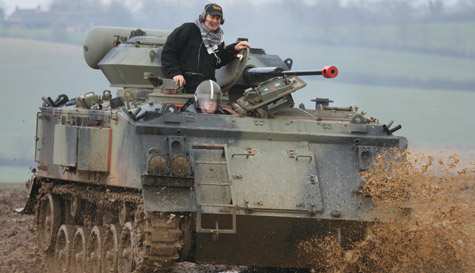 tank driving stag do